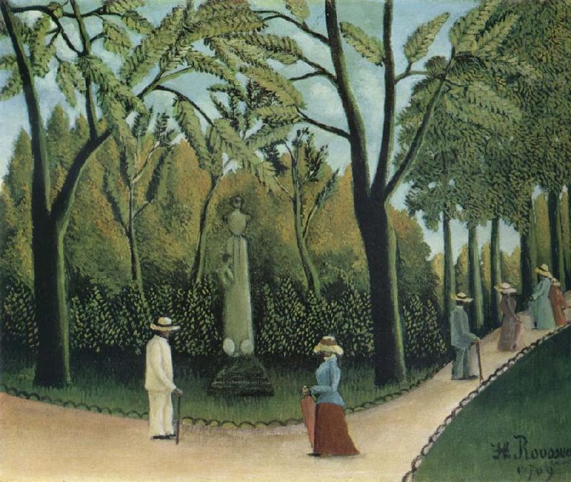 Henri Rousseau The Chopin Memorial in the Luxembourg Garden